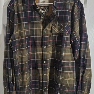 Legendary White Tails Buck Camp Mens Large Longsleeve Outdoor Flannel Shirt.